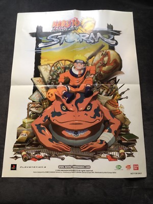 Offizielles Promo-Poster Naruto Ultimate Ninja Storm PS3 Französische Ausgabe