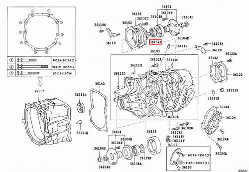 Genuine LandCruiser HZJ76 HZJ75 HZJ74 Transfer Case Rear Output Shaft Oil Seal - Picture 8 of 9