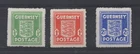 Guernsey. War Occupation set x 3 values. Fine unmounted mint. FREEPOST!