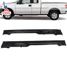 2x Rocker Panel For 2009-2014 Ford F150 Pickup Truck Super Cab / Extended Cab