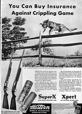 1940 Winchester Model 12 & 40 Western Super-X Xpert Ammo Original Ad