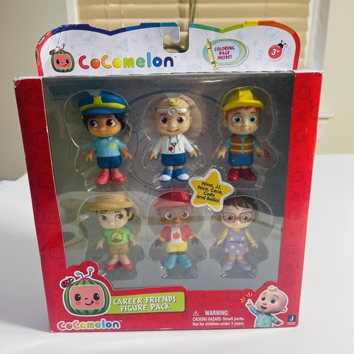 *COCOMELON CAREER FRIENDS* 6 Figure Pack JJ Cody Nina CeCe Nico Bella