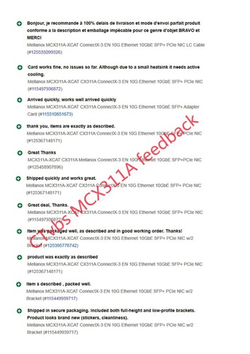 Mellanox CX311A MCX311A-XCAT ConnectX-3 EN 10G Ethernet 10GbE SFP+ PCIe NIC - Picture 7 of 13