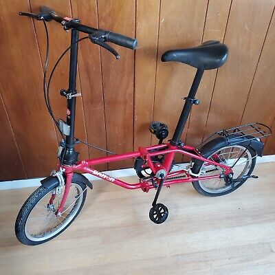 RARE Vintage 1982 Dahon Single Speed Folding Bike Red ~38 RARE Vintage 1982 Dahon Single Speed Folding Bike Red ~38
