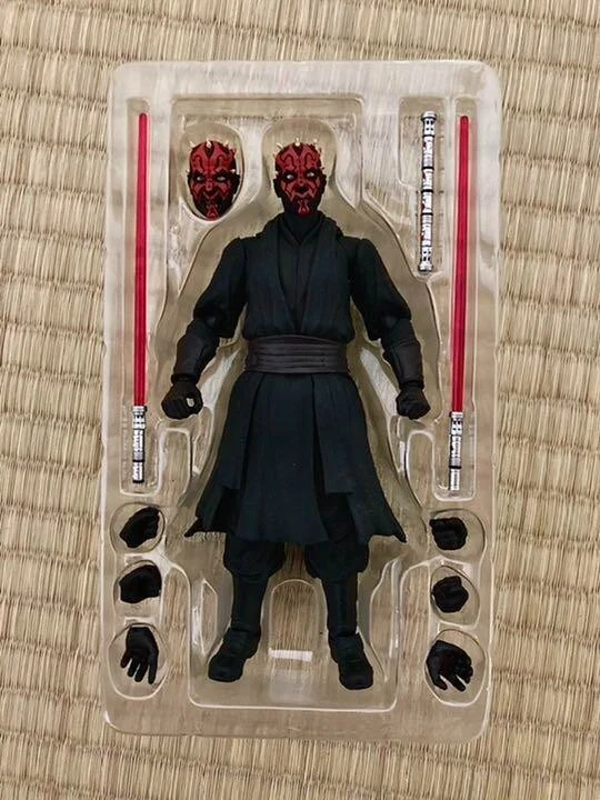 Figura de acción SH Figuarts Star Wars Episodio I Darth Maul de Japón "Excelente" Foto 3 de 4
