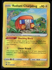 Radiant Charjabug 051/159 Ultra Rare Crown Zenith Pokemon TCG Near Mint
