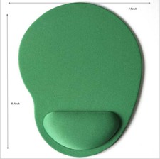 PC Mousepad Ergonomic Comfortable Mat With Wrist Rest Support Non Slip Green