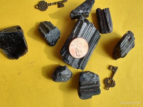 Tourmaline Black & Andara Reiki key pendant spirituality 10 pcs set 103 gr set - Picture 3 of 20