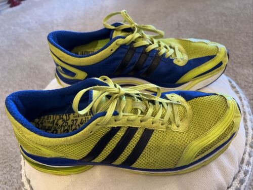 Adidas Adizero Aegis Pro Running Trainers Yellow/Blue US 12,  UK 11.5 - Afbeelding 1 van 12