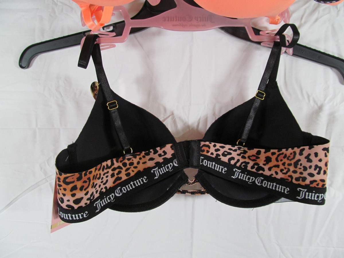JUICY COUTURE SLEEK & SMOOTH 2 PACK BRA SET size 34C, JC5147
