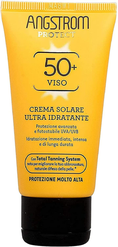 Angstrom Crema Solare Viso per Un'Abbronzatura Ottima, Protezione Viso 50+ Abbro - Foto 4 di 12