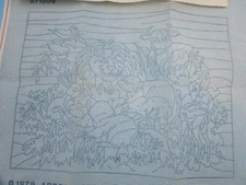 VINTAGE 1979 ARTCRAFT CONCEPTS CREWEL EMBROIDERY KIT "FRIENDS" - OPEN PACKAGE