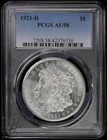 1921-D $1 Morgan Silver Dollar PCGS AU 58