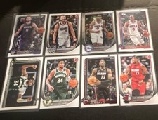🔥NBA Topps+BOWMAN U Antetokounmpo Sabonis Adebayo Maxey Basketball 8 Cards 🔥