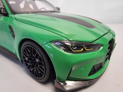 NEW MINICHAMPS BMW MINIATURE M3 CS G80 SIGNAL GREEN DIECAST 1:18