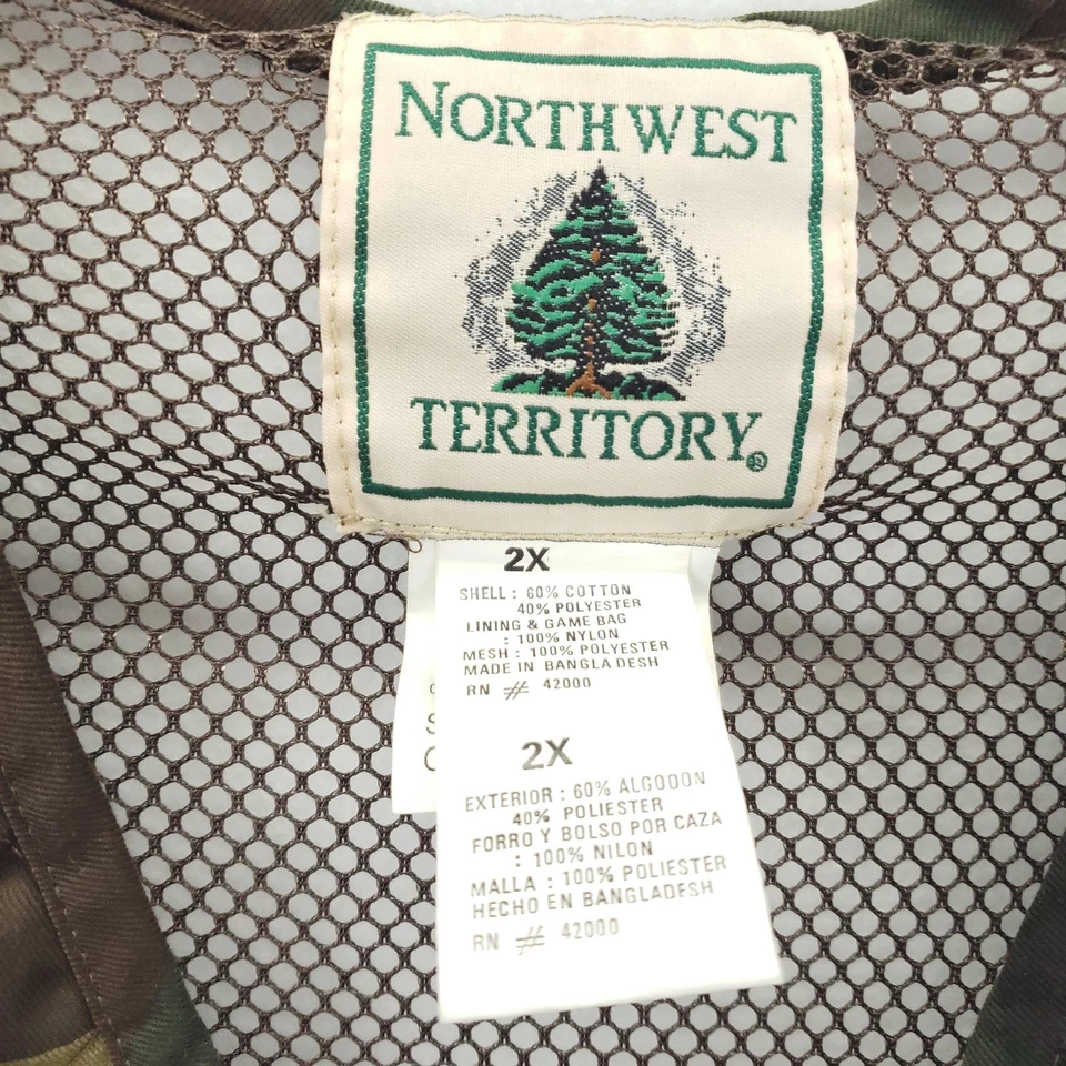 Northwest Territory Vest Mens 2XL Camo Padded Utility Hunting Fishing - Image 4 of 4
