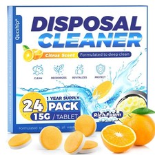 Garbage Disposal Cleaner and Deodorizer Tablets - 24 Pack, Powerful XXL Foaming