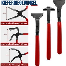Falzzange Abkantzange Blechzange Klempner Biegezange Abgewinkelt KFZ 0° 45° 90°