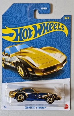 2026 Hot Wheels   58TH ANNIVERSARY CHASE   Corvette Stingray Car - Gold Chrome