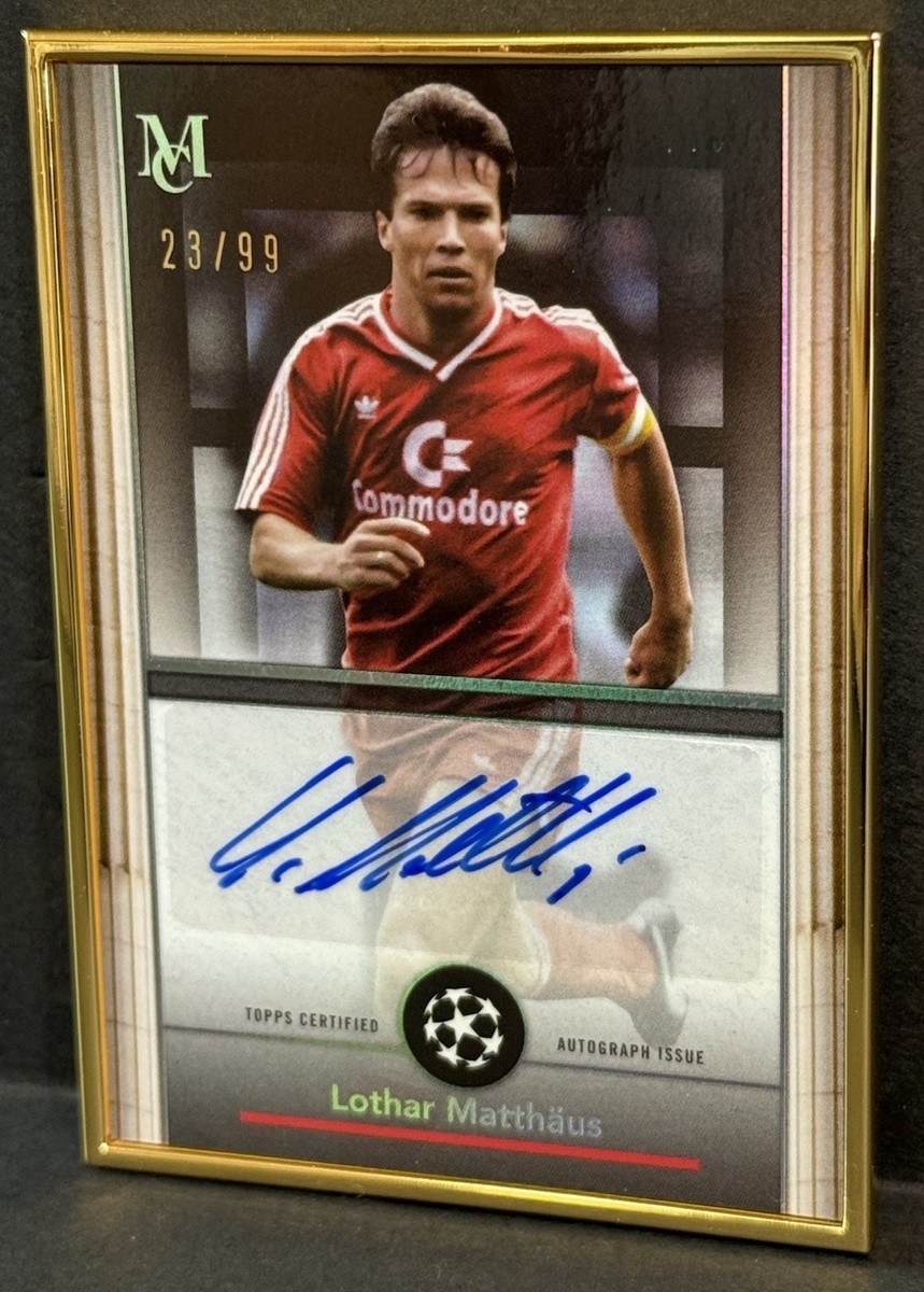 2024-25 Topps Museum UCC Bayern Munich Lothar Matthaus Gold Framed