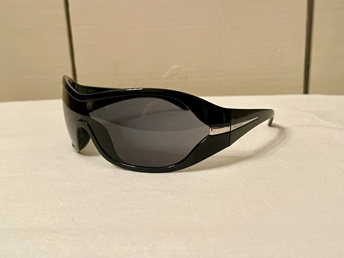 PRADA Black Wrap Sunglasses for Women for sale | eBay