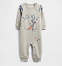 Gap x Disney Baby Mickey Mouse Fleece One Piece 3-6 Months NWT 835265