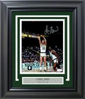 Larry Bird Autographed Signed Framed 8x10 Photo Boston Celtics JSA