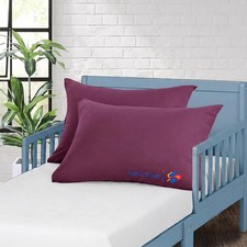 Toddler Travel Small Pillow case, Pack of 2 Zipper Closure Pillow Cover 100 ...