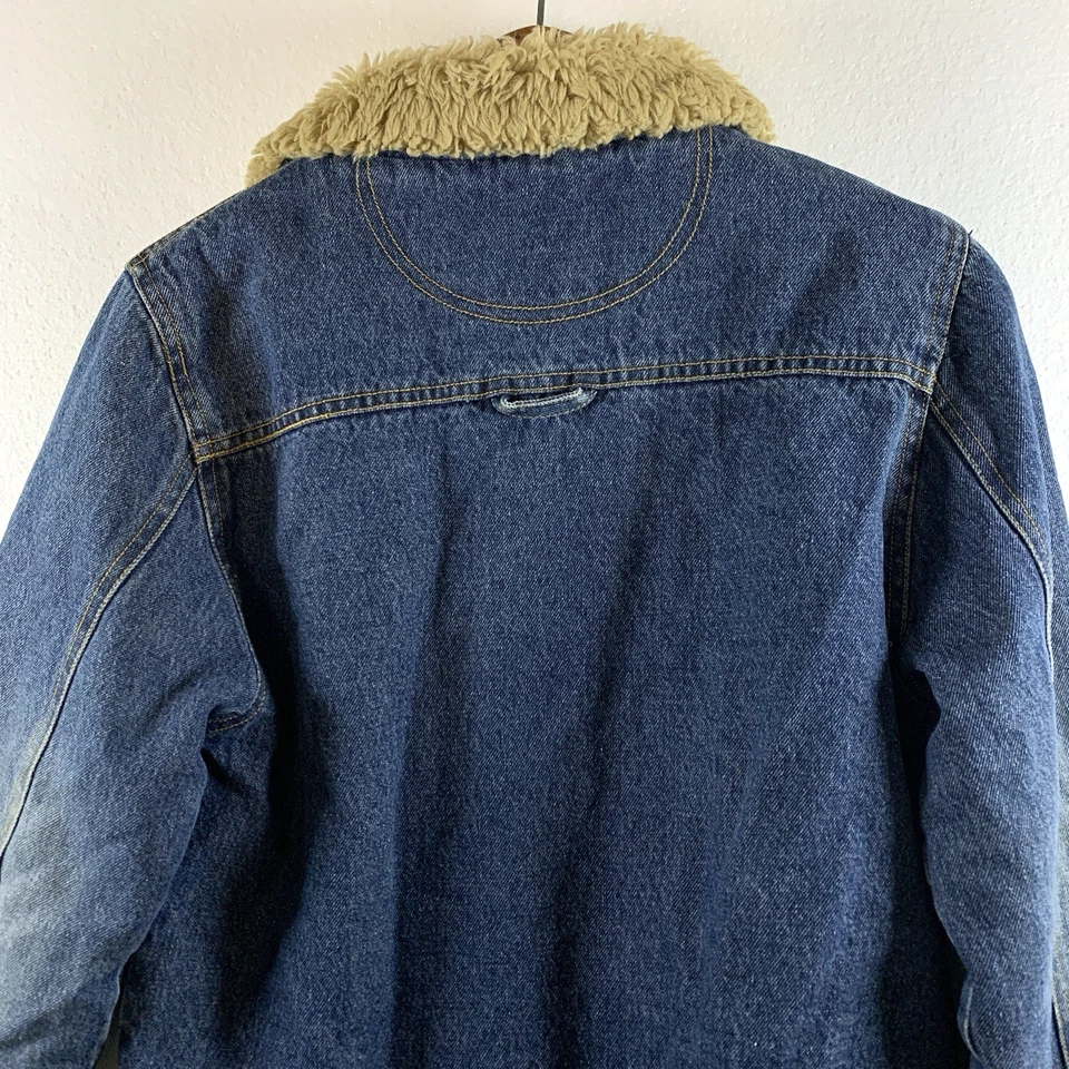 Chaqueta de Camionero Amy Byer Sherpa Años 90 De Colección Talla L Juniors Y2K Grunge Indie Vaquera Foto 4 de 4