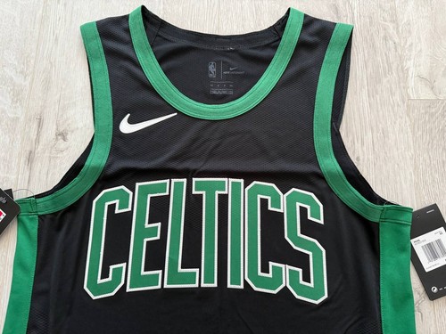 BOSTON CELTICS NBA AUTHENTIC BASKETBALL BLANK JERSEY NIKE VAPORKNIT MENS SZ S 40 - Picture 4 of 12