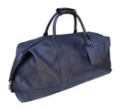 Cambridge Luxury Soft Pebbled Leather Overnight Duffel Bag Weekender Carry On — photo 3