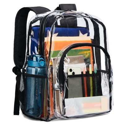 Clear Backpack Heavy Duty - Extra Large Transparent Backpack with Reinforced ...