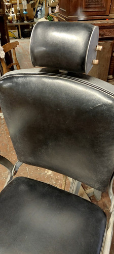 Sessel Von Barber, Alte Jahre 50/60 (Original) Vintage aus Aluminium Leder - Bild 14 von 14