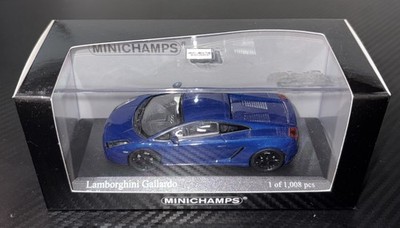 1:43 Minichamps Lamborghini Gallardo (2006) blue metallic 400 103505 OVP NEU 