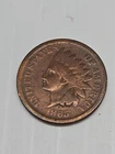 1865 Indian Head Cent { VG Very Good } US Mint 1c Copper Penny