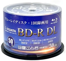 -RiDATA One-time recording single-sided dual-layer Blu-ray disc white print
