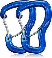 Heavy Duty Carabiner Clip Hook 8KN 1763 lbs , 2 PCS Ultra-Light Aluminum Caribe