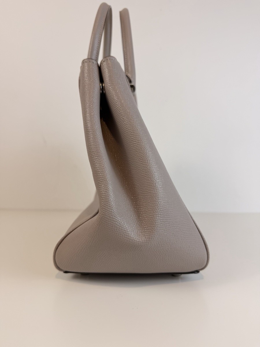 COACH Surrey Grey Grain Leather Carryall Satchel Bag (F44955) | eBay