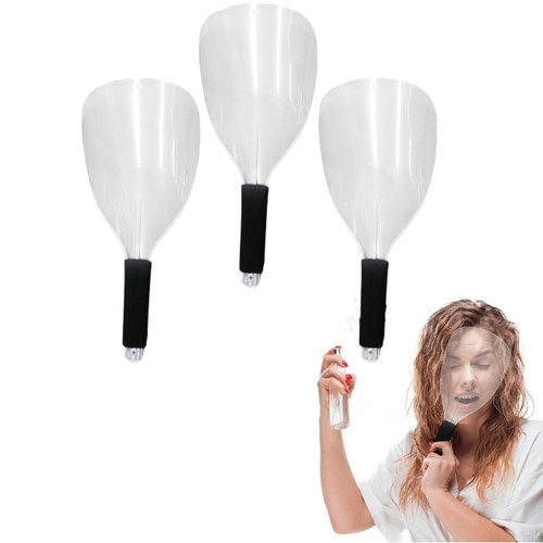 3Pcs Face Shield for Hairspray,Plastic Barber Face Shield,Handheld Hairspray ...