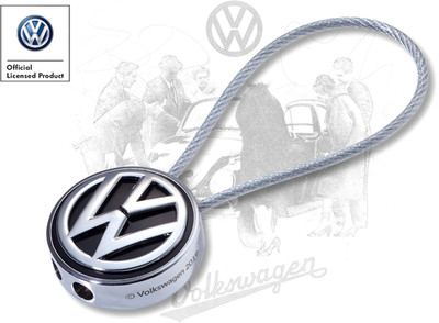 Original VW Auto Schlüsselanhänger - Logo LOOP VOLKSWAGEN Drahtschlaufe - NEU