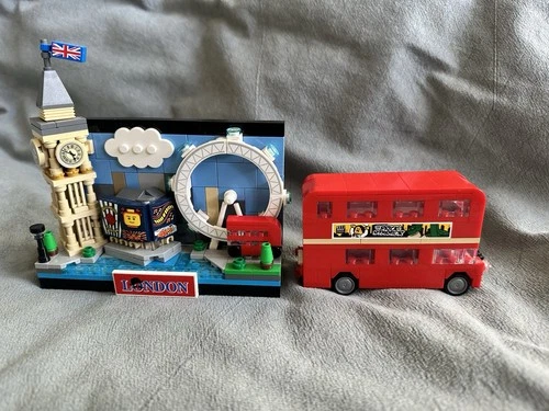 LEGO CREATOR: London Postcard (40569) + LEGO London Bus (40220) Used, Complete