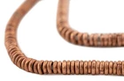 Kenya Copper Heishi Beads 4mm African 30 - 32cm Handmade