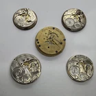 5 Elgin Antique Pocket Watch Movements Only For Parts Or Repair 12-18 Size (35)