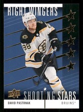 2019-20 Upper Deck Shooting Stars Right Wingers David Pastrnak Boston Bruins