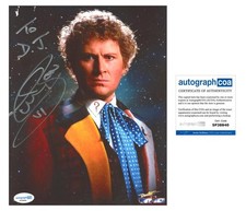 Colin Baker "Doctor Who" AUTOGRAPH Signed 'Sixth Doctor' 8x10 Photo 'To DJ' ACOA