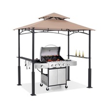 ABCCANOPY 8x5 Grill Gazebo - Outdoor BBQ Canopy Shelter with Led Light for Pa...