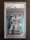 Shohei Ohtani 2024 Topps Chrome #1 Prism Refractor SP PSA 10 Gem Mint Dodgers