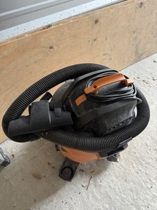 Corded Bagless Wet/Dry Vacuum w/ Hose, Portable, Orange/Black