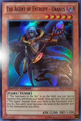 Yugioh 2014 The Agent Of Entropy - Uranus SR Limited Ed. PRIO-ENDE3 Near Mint