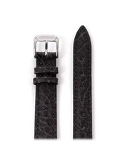 Speidel Ladies Buffalo Grain Leather Watch Band 14mm Black Genuine Leather
